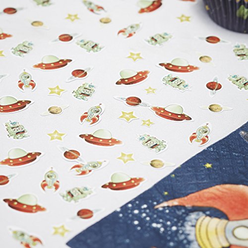 Ginger Ray Space Adventure Party Raumschiff & Roboter Tischkonfetti, gemischt, 14 g, mehrfarbig von Ginger Ray