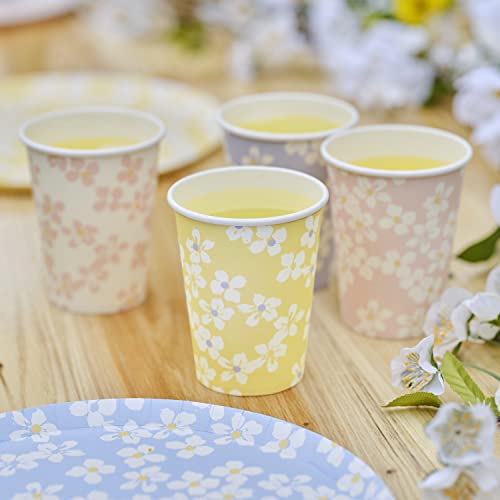 Ginger Ray Spring Ditsy Partybecher aus Papier, Blumenmuster, 8 Stück von Ginger Ray