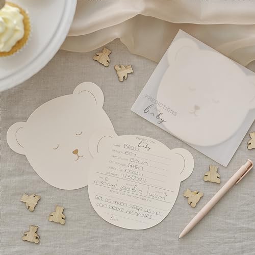 Ginger Ray Teddy Bear Shape Advice and Prediction Cards Baby Shower Game 10 Pack Ginger Ray Teddy Bear Shape Advice and Prediction Cards Baby Shower Game 10 Pack von Ginger Ray