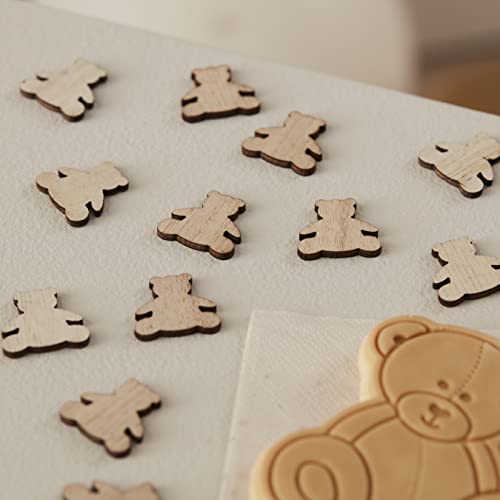 Ginger Ray Tischkonfetti aus Holz, Teddybär, 13 g, Taupe, 2,5 x 2,5 cm Ginger Ray Tischkonfetti aus Holz, Teddybär, 13 g, Taupe, 2,5 x 2,5 cm von Ginger Ray