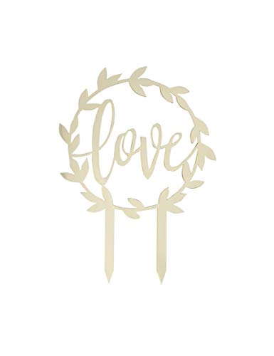 Ginger Ray Gold Scripted Acrylic Love Einzelpackung Ginger Ray Gold Scripted Acrylic Love Einzelpackung von Ginger Ray