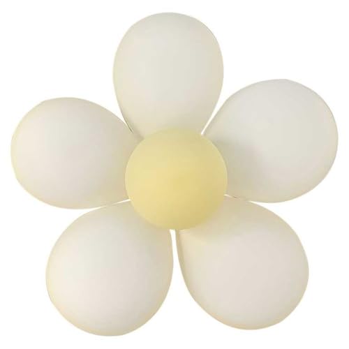 Ginger Ray Weißes und gelbes Gänseblümchen-Ballon-Set, Frühlingsparty-Dekoration mit 42 Latex-Ballons – ergibt 7 große Gänseblümchen, Pastel Ginger Ray Weißes und gelbes Gänseblümchen-Ballon-Set, Frühlingsparty-Dekoration mit 42 Latex-Ballons – ergibt 7 große Gänseblümchen, Pastel von Ginger Ray