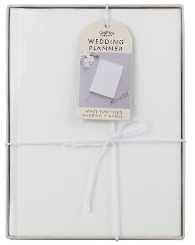 Ginger Ray White Embossed Wedding Planner with 49 Gold-edged Pages Bride to Be Gift Ginger Ray White Embossed Wedding Planner with 49 Gold-edged Pages Bride to Be Gift von Ginger Ray