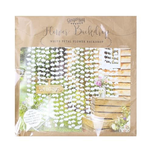 Ginger Ray White Faux Flower Wedding Day Photobooth Rustikales Land, weiß Ginger Ray White Faux Flower Wedding Day Photobooth Rustikales Land, weiß von Ginger Ray