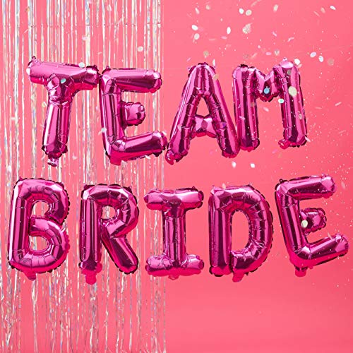 Ginger Ray Wimpelkette für Junggesellinnenabschied, mit Aufschrift "Team Bride", Hot Pink Ginger Ray Wimpelkette für Junggesellinnenabschied, mit Aufschrift "Team Bride", Hot Pink von Ginger Ray