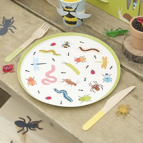 Ginger RayCreepy Crawly Bugs Papier-Partyteller, Kindergeburtstagsgeschirr, 8er-Pack Ginger RayCreepy Crawly Bugs Papier-Partyteller, Kindergeburtstagsgeschirr, 8er-Pack von Ginger Ray