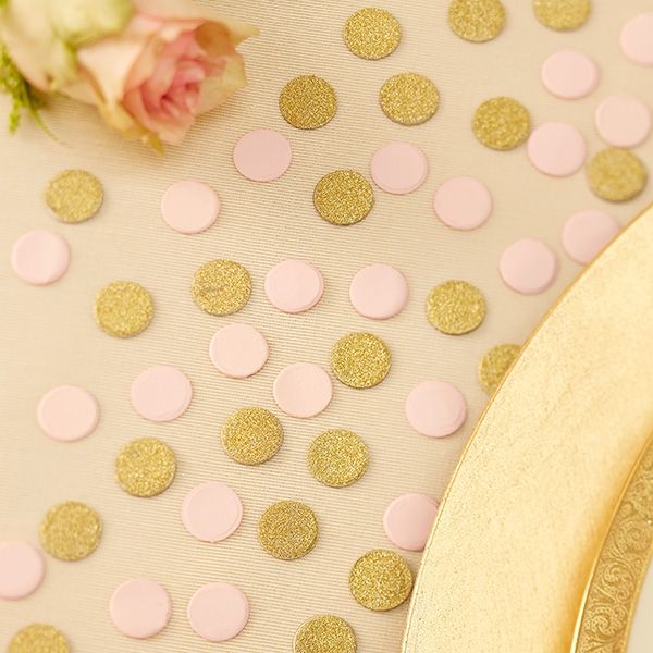 Golden glitzerndes und rosafarbenes Konfetti, 14g, Pappe Golden glitzerndes und rosafarbenes Konfetti, 14g, Pappe von Ginger Ray
