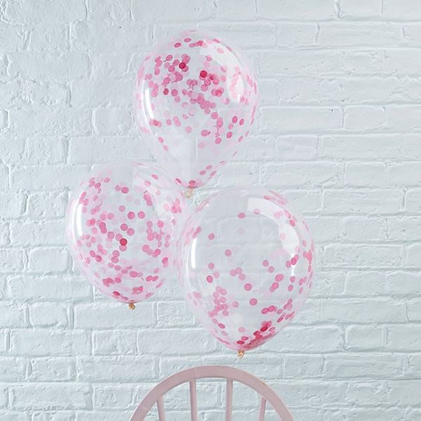 Konfetti-Ballons in Pink, 5 Stück, neue Ballondeko-Idee für alle Partys Konfetti-Ballons in Pink, 5 Stück, neue Ballondeko-Idee für alle Partys von Ginger Ray