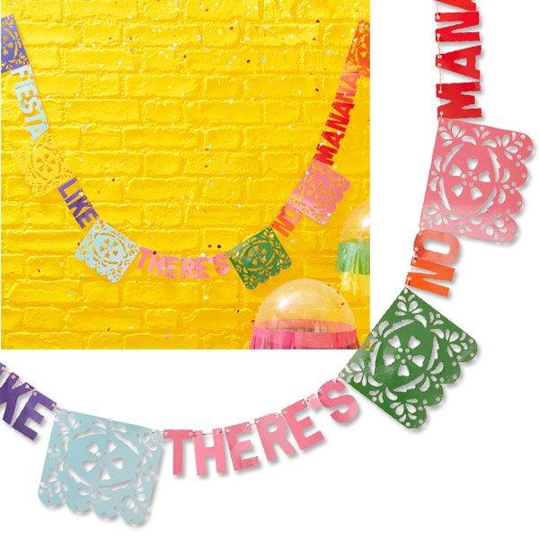 Mexikanische Party FIESTA LIKE THERE'S NO MANANA Buchstabenkette, 3m Mexikanische Party FIESTA LIKE THERE'S NO MANANA Buchstabenkette, 3m von Ginger Ray