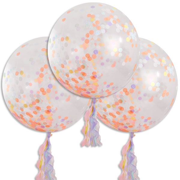 Pastell Party, Große Luftballons, 3er Pck, Ø 91,44cm von Ginger Ray