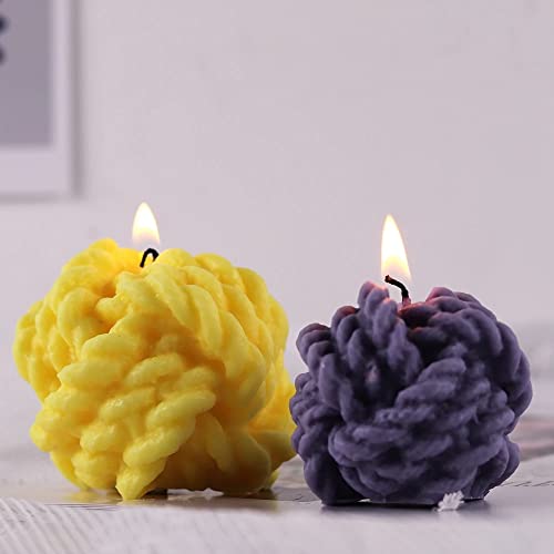 Kerzenform Silikon, 3D Bubble Kerzen Silikonform, Handgemachte Sojawachs Kerzenform, DIY Kerzenformen zum Gießen, Ostern Silikonform (ColorE) von Ginkago