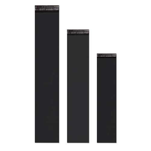 Lange Versandtaschen, 17,8 x 61 cm, Schwarz, 100 Stück von Gintison