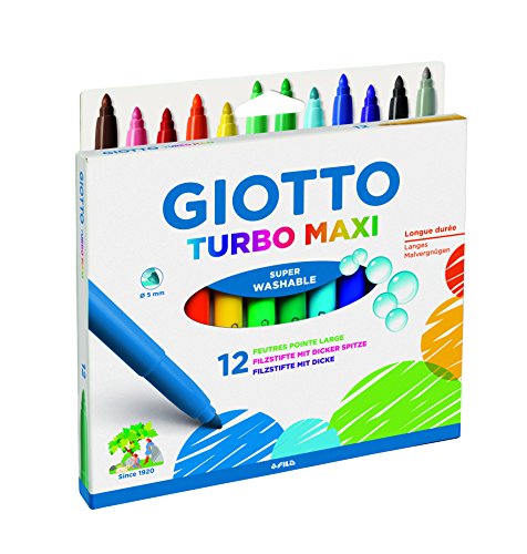 GIOTTO 0764 00 Turbo Maxi Fasermaler, Mehrfarbig von GIOTTO