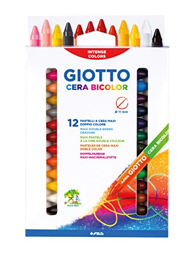 GIOTTO 291300 Wachsmalstifte zweifarbig von GIOTTO