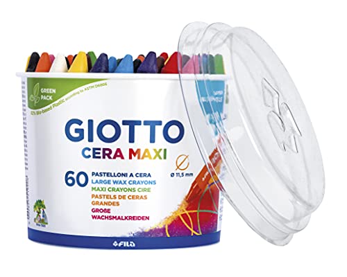 GIOTTO Cera Maxi-Wachsmalstifte, 60 Stück, 5192 00 von GIOTTO