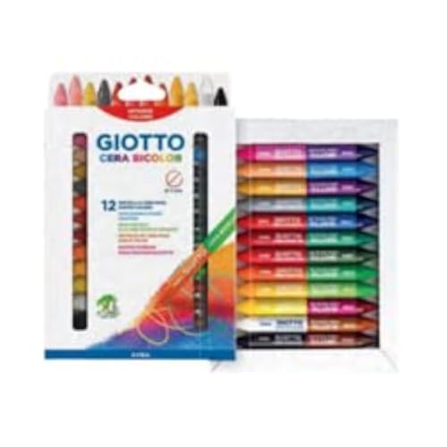 Giotto Maxi-Wachs bicolor - Twin-Tip Crayon (Packung von 12) 291300 von GIOTTO