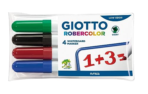 Giotto Rober Colour Whiteboard-Marker, sortiert, 4 Stück von GIOTTO