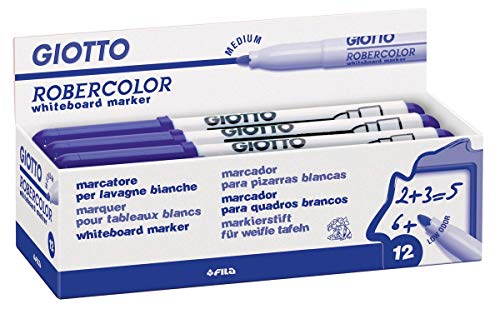 Giotto Robercolor Medium Whiteboard-Marker, runde Spitze, ca. 3-4 mm, blau, 1 Einheit von GIOTTO