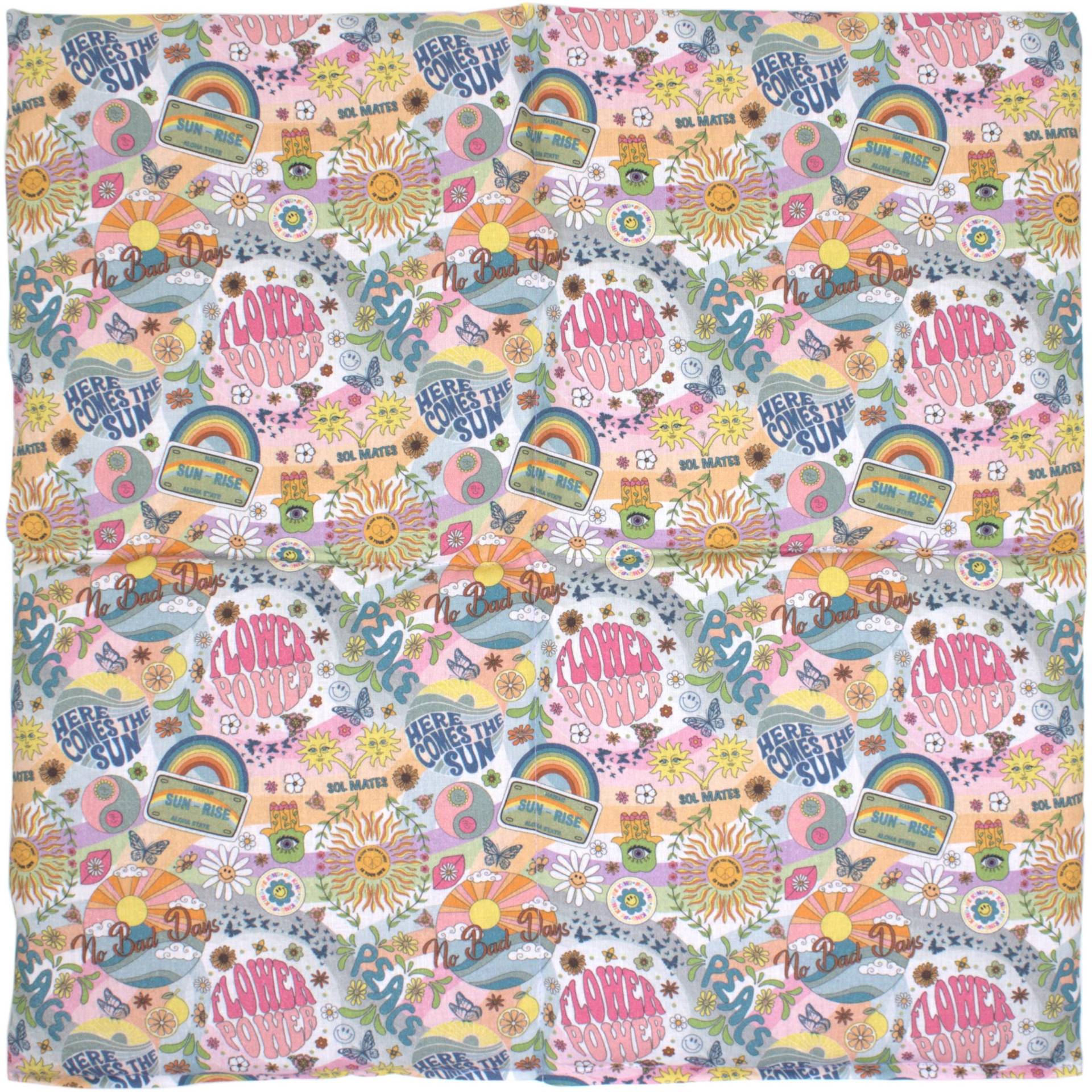 Körnerkissen 40x40cm 4-Kammer | Bio-stoff Flower-Power Wärmekissen -> Mikrowelle & Backofen Kältekissen Gefrierfach Div Füllungen Körnerkissen 40x40cm 4-Kammer | Bio-stoff Flower-Power Wärmekissen -> Mikrowelle & Backofen Kältekissen Gefrierfach Div Füllungen von Giraffenland