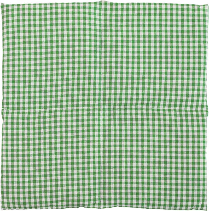 Körnerkissen 40x40cm 4-Kammer | Grün-Weiß Wärmekissen Für Mikrowelle & Backofen Kältekissen Gefrierfach Diverse Füllungen von Giraffenland