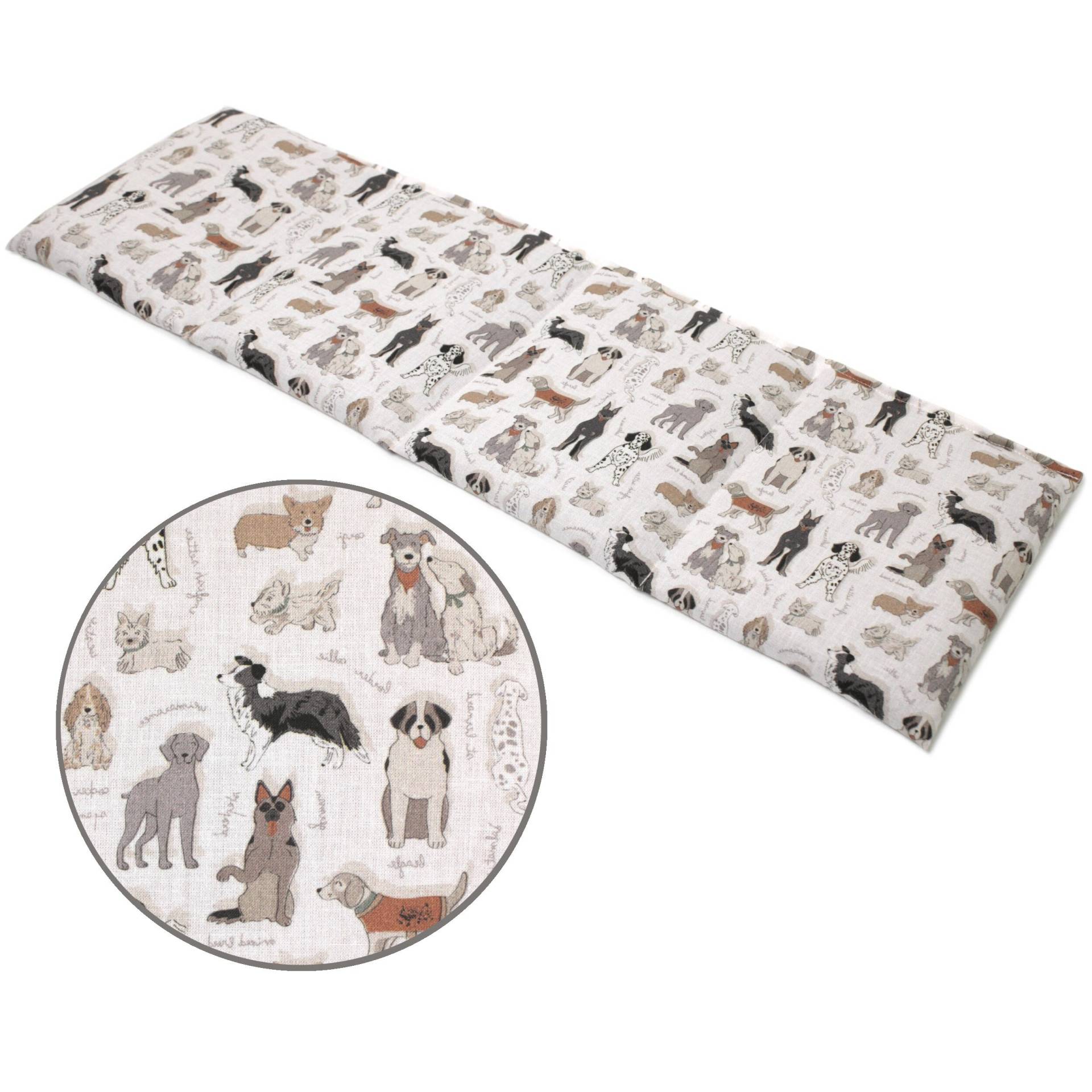 Körnerkissen 60x20cm 4-Kammer | Bio-stoff Liebe Hunde Wärmekissen Und Kältekissen Für Mikrowelle, Backofen & Gefrierfach Körnerkissen 60x20cm 4-Kammer | Bio-stoff Liebe Hunde Wärmekissen Und Kältekissen Für Mikrowelle, Backofen & Gefrierfach von Giraffenland