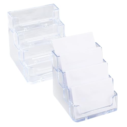 Acryl Visitenkartenhalter 2 Stücke Visitenkartenhalter mit 4 Fächern Acryl Visitenkarten Aufsteller transparent Kartenhalter Kartenhalter Schreibtisch Stand Acryl Visitenkartenhalter 2 Stücke Visitenkartenhalter mit 4 Fächern Acryl Visitenkarten Aufsteller transparent Kartenhalter Kartenhalter Schreibtisch Stand von Girlove