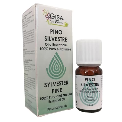 Gisa Wellness - WILDKIEFER - Konventionelles Ätherisches Öl - 100% Rein und Natürlich - [10ml] - Ideal für Aromatherapie und Körperpflege - Raumduft - Hergestellt in Italien von Gisa Wellness