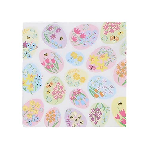 Gisela Graham Servietten mit Blumeneiern, Ostermotiv (16,5 x 16,5 cm, 20 Stück, 2-lagig, Papier) Gisela Graham Servietten mit Blumeneiern, Ostermotiv (16,5 x 16,5 cm, 20 Stück, 2-lagig, Papier) von Gisela Graham