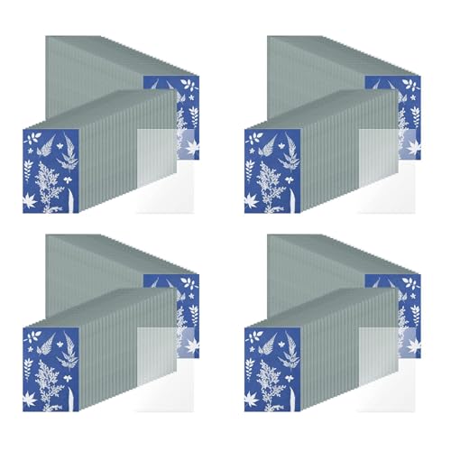 Gisoanudt 244-Teiliges Sonnendruckpapier, Cyanotypie-Papier-Kit, Solar-Zeichenpapier, Empfindlichkeit, Sonnendruck, Naturdruckpapier (5,9 x 3,9) von Gisoanudt