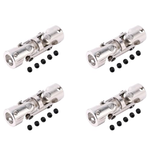 Gisoanudt 4X Rc Doppel Universal Gelenk Kardan Gelenk Gimbal Kupplungen mit Schraube, 5 X 5 mm Gisoanudt 4X Rc Doppel Universal Gelenk Kardan Gelenk Gimbal Kupplungen mit Schraube, 5 X 5 mm von Gisoanudt