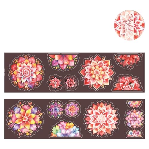 1 Roll Wasserdichte Dekorative Aufkleber Für Scrapbook Journal Card Flower Sticker Haustierkleber Blumen Ästhetischer Aufkleber Dekorative Haustierband 1 Roll Wasserdichte Dekorative Aufkleber Für Scrapbook Journal Card Flower Sticker Haustierkleber Blumen Ästhetischer Aufkleber Dekorative Haustierband von Gissroys