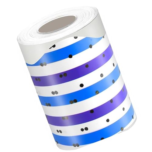 10 M Farbenfrohe Punkte Bulletin Board Border Decorative Klassenzimmer Grenzkleber Bulletin Board Trimmaufkleber Für Schulische Aufkleber Aufkleber Bunte Punkte Trim von Gissroys