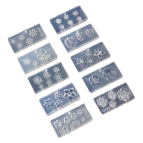 10pcs Silikonnägel Kunstform Blumennägel Kunstvorlage Formen Silikon Textur Für Schönheit Und Lernende Nagelformen 10pcs Silikonnägel Kunstform Blumennägel Kunstvorlage Formen Silikon Textur Für Schönheit Und Lernende Nagelformen von Gissroys