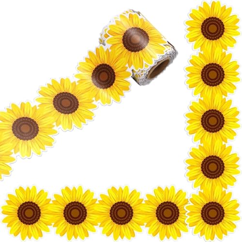 18 M Sonnenblumen Border Tric Bulletin Board Borders Dekorative Aufkleber Bulletin Border Trim Für Klassenzimmerdekorationen von Gissroys