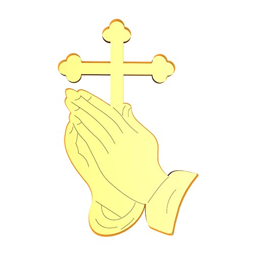 5 Stück betendes Kreuz Acryl Kuchendekoration Urlaub Party Dekoratives Zubehör für Kinder Mädchen Jungen Geburtstag Kreuz Kuchen Topper für Jungen von Gissroys