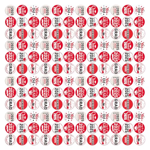 500 Zählklasse Von 2025 Abschlussaufkleber 1 Zoll Kleber Etikett Für Versiegelung Für Die Verpackung Der Verpackung Der Versiegelung Von Versiegelungen Buchstaben von Gissroys