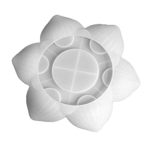 6 Hohlräume Silikonform Florale Silikone Kerzenformen Einfaches Demolding Für Epoxidharz Ständer Teelichthalter Handgefertigtes Werkzeug Zur Herstellung von Gissroys