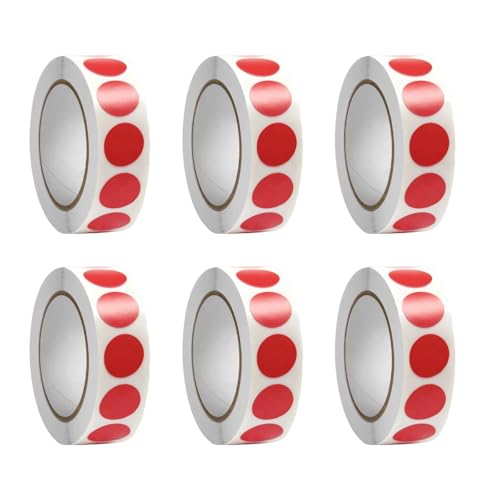 6 Rolls Round Aufkleber Farbcodierung Aufkleber Red Dot Rundschreiben Für Dateiorganisation Warehouse Kennzeichnung Red Dot Round Rundkreisende Farbcodierung Etikett 6 Rolls Round Aufkleber Farbcodierung Aufkleber Red Dot Rundschreiben Für Dateiorganisation Warehouse Kennzeichnung Red Dot Round Rundkreisende Farbcodierung Etikett von Gissroys
