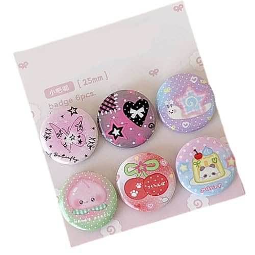 6pcs Cartoon Metallabzeichen Dekorative Reversnadeln Für Kinder Erwachsene Rucksäcke Jacken Mantel Kleidung Dekoration Accessoires Student Freundliche Dekorative Stifte 6pcs Cartoon Metallabzeichen Dekorative Reversnadeln Für Kinder Erwachsene Rucksäcke Jacken Mantel Kleidung Dekoration Accessoires Student Freundliche Dekorative Stifte von Gissroys