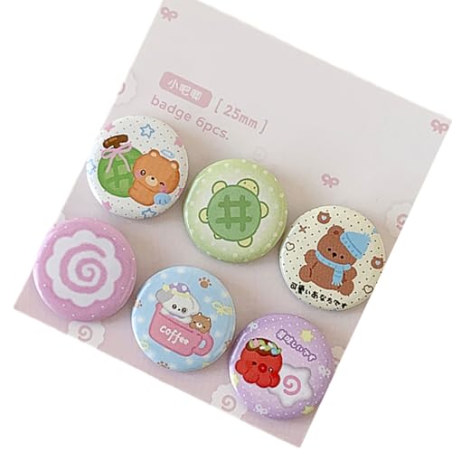 6pcs Cartoon Metallabzeichen Dekorative Reversnadeln Für Kinder Erwachsene Rucksäcke Jacken Mantel Kleidung Dekoration Accessoires Student Freundliche Dekorative Stifte 6pcs Cartoon Metallabzeichen Dekorative Reversnadeln Für Kinder Erwachsene Rucksäcke Jacken Mantel Kleidung Dekoration Accessoires Student Freundliche Dekorative Stifte von Gissroys