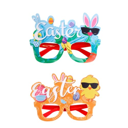 Brillenrahmen mit Ostermotiv für Ostern, Feiern, Partyzubehör, geeignet für Kinder und Erwachsene Brillenrahmen mit Ostermotiv für Ostern, Feiern, Partyzubehör, geeignet für Kinder und Erwachsene von Gissroys
