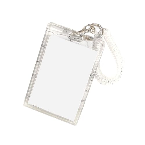 Clear Acrylkartenkoffer Wasserbeständiger Beschützer Mit Frühlingsclip Für Die Tägliche Pendelkonferenz Und Zubehör Für Reisebüros von Gissroys