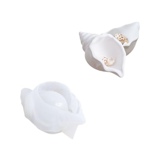 Conch Kerzenglas Schimmelpilze Gussformen Schmuck Aufbewahrungsbox Silikonform Orament Pflaster Epoxidharz Conch Kerzenglas Juwelier Aufbewahrungsbox Silikon Ornament Harz von Gissroys