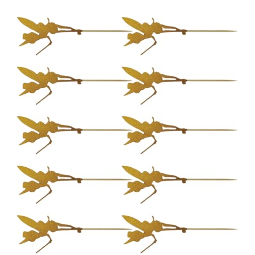 Cupcake Toppers Golden Elfen Kuchen Für Themen Feierliche Kompatibeln Verschiedene Dessertstile Lebensmittel Sichere Kucheneinsätze von Gissroys