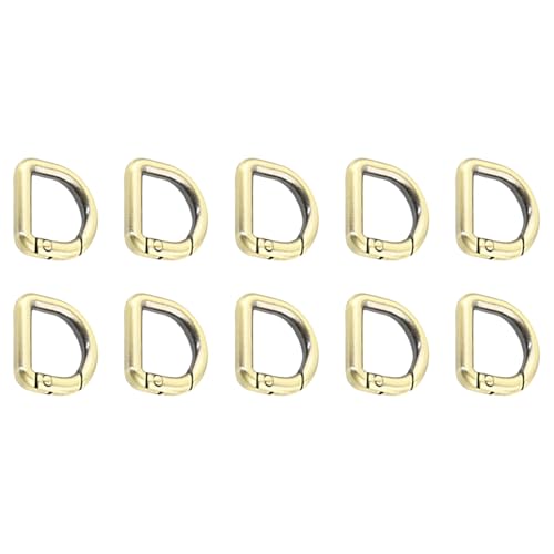 D-Ringe, Federhaken, Schlüsselanhänger, Clip, einfach zu bedienen, für Metall-Schlüsselanhänger, Schnallen, Geldbörse, Hardware, Handtasche, 10 Stück von Gissroys
