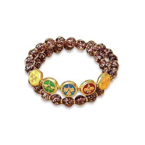 Elegante Glasperle mit einzigartigem Design, Accessoire zum Verschenken und für Statement-Stücke, Abendveranstaltungen, Doppelschlaufen-Armband Elegante Glasperle mit einzigartigem Design, Accessoire zum Verschenken und für Statement-Stücke, Abendveranstaltungen, Doppelschlaufen-Armband von Gissroys