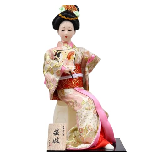 Exquisites 30,5 cm Kimono-Geisha-Puppen, Tischdekoration für japanische Themen, Esszimmer, Raumdekoration von Gissroys