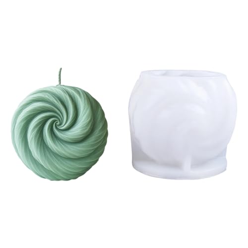 Geometrisch Gestreifte Silikonkerzenform Kugelförmige Seife Makingform Für Epoxidharz Kerzenseife Hochzeit Home Dekoration Temperaturbeständiges Silikon von Gissroys