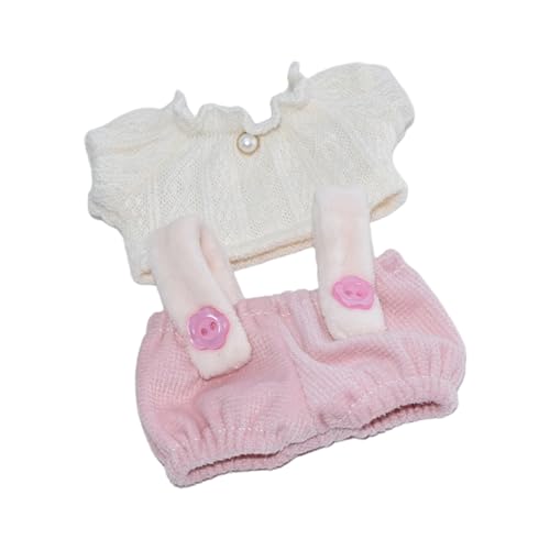 Gissroys 10 cm Baumwollpuppen Kleidung Ersatz Outfit Set Soft Polyester Top Und Overalls Für Kinder So Tun Spiele Für Spielen Von Dressing Puppen Outfit von Gissroys