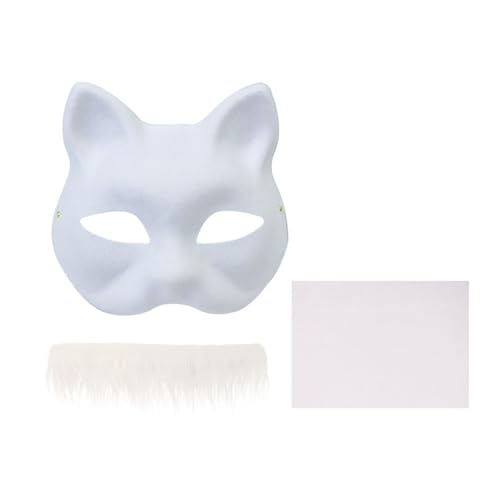 Gissroys Füchse Set Halloween Party Handgemalte Katzen mit Pelzen Unlackiert Halbtier Tier Set Gissroys Füchse Set Halloween Party Handgemalte Katzen mit Pelzen Unlackiert Halbtier Tier Set von Gissroys